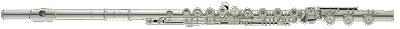 1207 ERB1 Querflöte, Ringklappen, E- Mechanik, vorgezogenes G, H-Fuß, komplett handgearbeitet, 925er Sterling Silber Mechanik, Kopfstück und