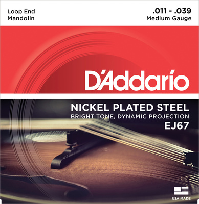 Daddario EJ67 mandolinos stygos