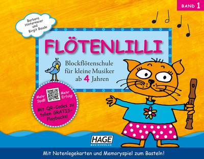 Hage Musikverlag Flötenlilli 1 fleitoms mokykla  
