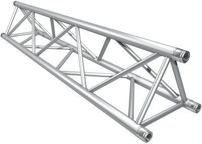F43 Traverse 200 cm, gerade 3-Punkt Traverse, Rohrabstand (außen): 40 cm, Rohrdurchmesser Hauptrohr: 50 mm, Wandstärke Hauptrohr: 2 mm,