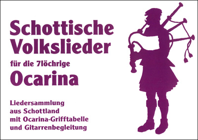 ocarinamusic Schottische Lieder für Ocarina dainų knyga okarinai