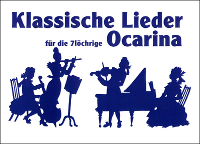 ocarinamusic Klassische Lieder für Ocarina dainų knyga okarinai