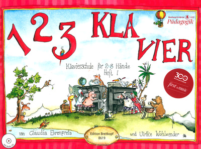 Breitkopf & Härtel 123 Klavier 1 mokomoji fortepijono literatūra