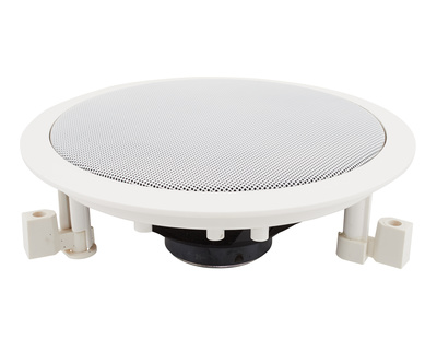 CM6E hochwertiger 2- Wege Einbaulautsprecher, RAL 9010 weiss, 6/10 Watt Sinus/Musik, 100V, 8 Ohm, 6,5""/1"" Koaxsystem, Frequenzbereich: 70 Hz -