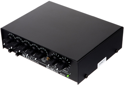 MX 153, Mini Stereomixer, 2 XLR-Mikrofoneingänge, 3 Cinch Aux-Eingänge, bass und Hoch eq, Stereo und Mono Cinch Ausgang, netzteil inkl,