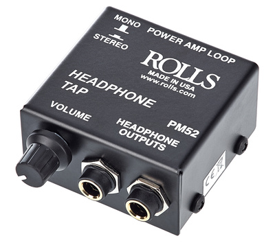 PM 52, Headphone Tap, Wandler vom Lautsprecher in monitor pegel, Mono/Stereo Modus, 6,3 mm Klinke Ein/Ausgänge