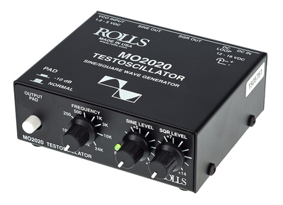 MO 2020, Testsignalgenerator, Klinkenausgang für Testsignal, Sinus und Rechtecksignale, 10-dB-Pad zur Kalibrierung, Linear 20…20 000 Hz