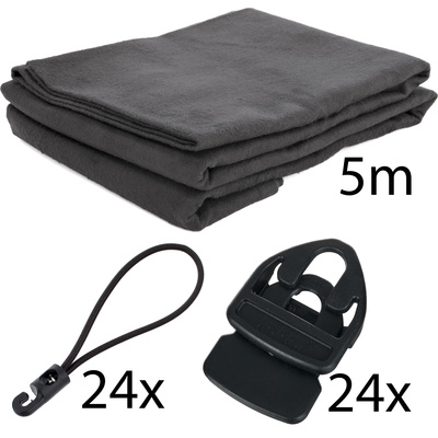 Stairville Molton Set Black 5x3m užuolaidų komplektas
