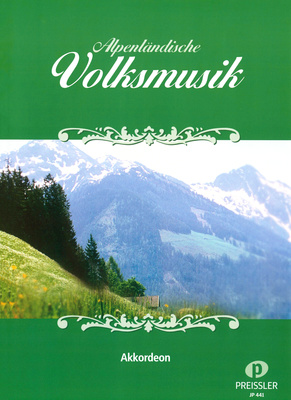 Musikverlag Preissler Alpenländische Volksmusik akordeono natų knyga