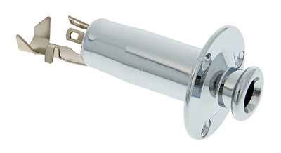 Allparts End Pin Jack Chrome akustinis lizdas