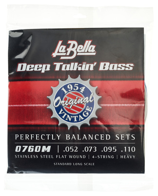La Bella 0760M Deep Talkin Bass plokščios bosinės gitaros stygos