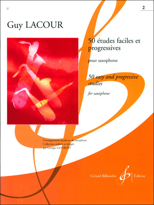 Editions Billaudot 50 Etudes Faciles 2 saksofono literatūra