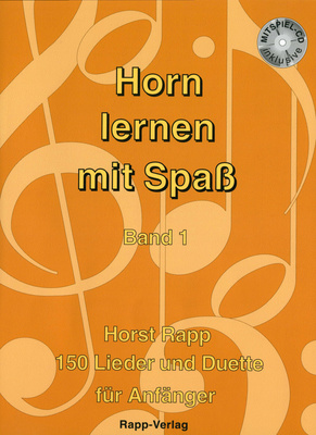 Horst Rapp Verlag Horn Lernen mit Spaß 1 dainų knyga valtornai