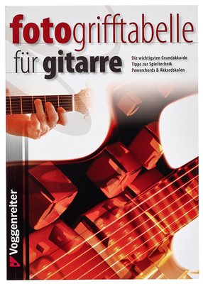 Voggenreiter Fotogrifftabelle Gitarre tabuliatūros priedas