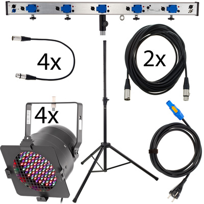 Stairville LED PAR56 Starter Bundle B erw LED apšvietimo komplektas