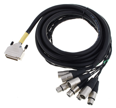 CFD 5 DFMT, Sub-D25pol male auf 4 x XLR male/ 4 x XLR female, Sub-D Stecker Typ: Neutrik (Rean), 5m, kompatibel zur digitalen Norm von