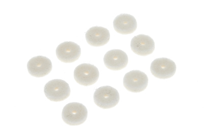 Fender White Felt Washers Set WH baltos veltinio poveržlės setas