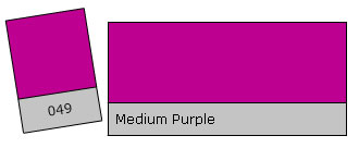 Lee Filter Roll 049 Medium Purple krāsu filtru rullis