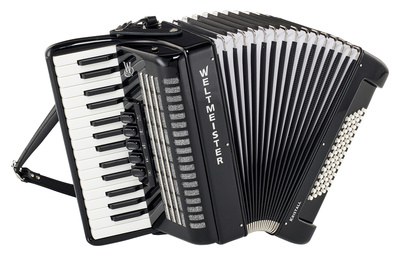 Weltmeister Kristall 30/60/III/5 Black pianinis akordeonas