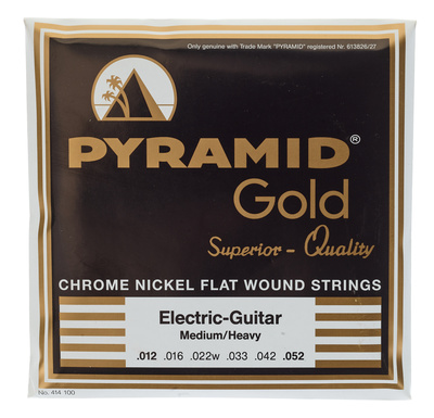 Pyramid Gold Medium/Heavy Flatwound plokščiosios elektrinės gitaros stygos