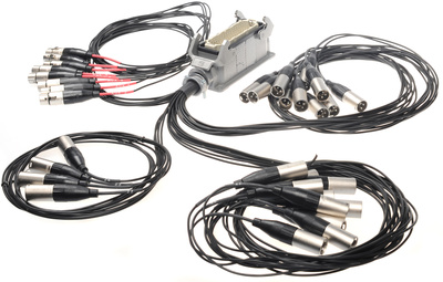 MTS 24/8MSA-N 99724-1,5 Mischpultsplit, prof. Mischpultsplitt 24 in 8, Peitsche 1,5m lang, Neutrik XLR Stecker, 64 pol.