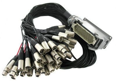 MTS 4008-1,5 MP, prof. Mischpultsplitt 40 in 8, Peitsche 1,5m lang, Amphenol XLR Stecker, 108 pol. Multipinaufaustecker male, Made in