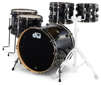 DW Finish Ply Shell Black Velvet premium klasės būgnų komplektas