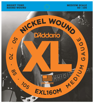 Daddario EXL160M elektrinės bosinės gitaros stygos