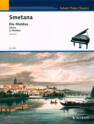 Schott Smetana Die Moldau fortepijono literatūra