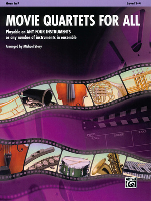 Alfred Music Publishing Movie Quartets for All Horn natos