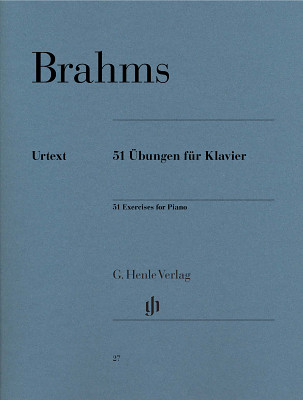 Henle Verlag Brahms 51 Übungen für Klavier fortepijono literatūra
