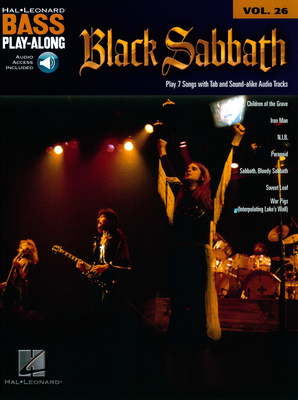 Hal Leonard Bass Play-Along Black Sabbath bosinė tabulatūra