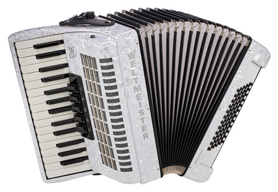 Weltmeister Kristall 30/60/III/5 White pianinis akordeonas