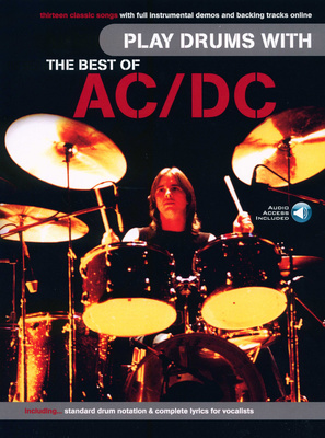 Wise Publications Best of AC/DC for Drums mušamųjų instrumentų natų sąsiuvinis