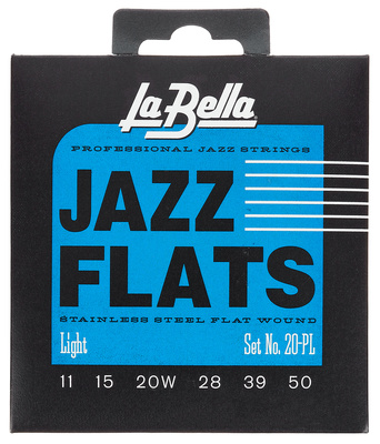 La Bella 20PL Jazz Flats FWSS plokščiosios elektrinės gitaros stygos