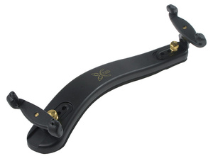 Schulterstütze 1/4 - 1/8 Violine, Kunststoffkorpus mit Schaumstoffpolster, Schrauben und Gelenke aus Aluminium, verstellbar in Höhe und Breite,