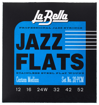 La Bella 20-PCM Jazz Flats FWSS plokščiosios elektrinės gitaros stygos