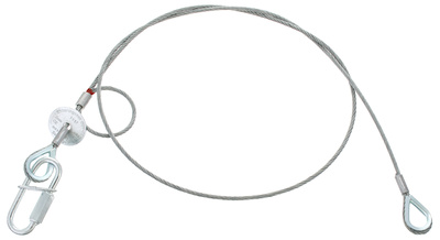 Major Saveking 3mm 1,0m 20kg sidabrinis saugos kabelis  