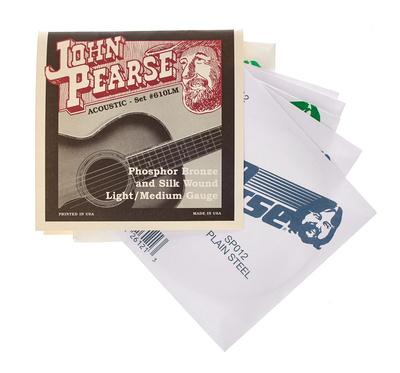 John Pearse 610LM Silk Phosphor Bronze akustinės gitaros stygos