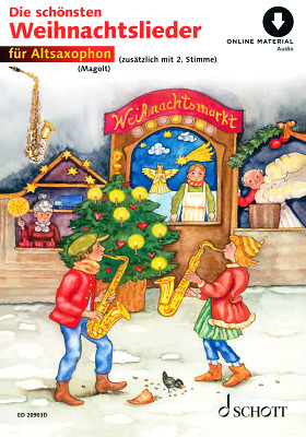 Schott Schönste Weihnachts A-Sax dainų knygelė saksofonui