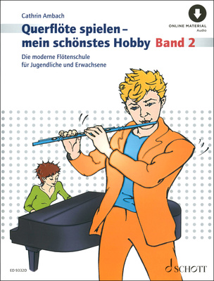 Schott Querflöte Spielen Hobby 2 mokomoji medžiaga fleitoms