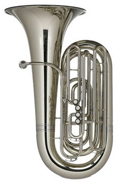 2011 FA-S Bb- Tuba, 1/2 Größe, 4 Perinet Stahlventile, Front Action Anordnung, Schallbecher Ø 440 mm, Höhe 91 cm, Bohrung 17mm, Messing Korpus
