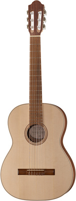 Pro Natura Silver78 Walnut Konzertgitarre, 7/8 Größe, Made in Europe, massive Fichtendecke, Boden &Zargen Walnuß, Ahornhals, Akazien Griffbrett,