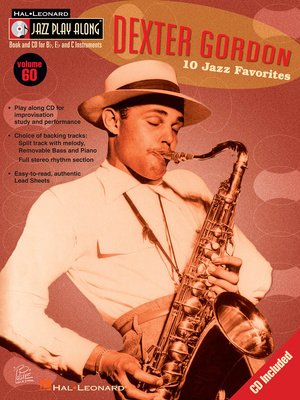 Hal Leonard Jazz Play-Along Dexter Gordon pratimai su fonograma  