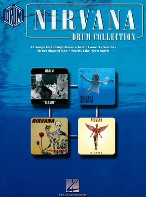 Hal Leonard Nirvana Drum Collection mušamųjų instrumentų natų sąsiuvinis