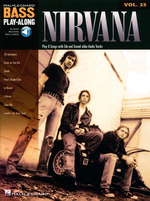 Hal Leonard Bass Play-Along Nirvana bosinė tabulatūra  