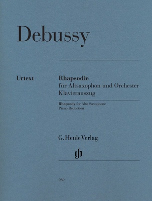 Henle Verlag Debussy Rhapsodie Altsax notis alt saksofonam