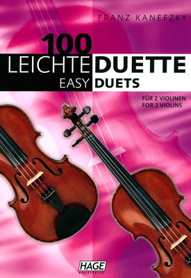 Hage Musikverlag 100 Leichte Duette Violine smuiko natų knyga