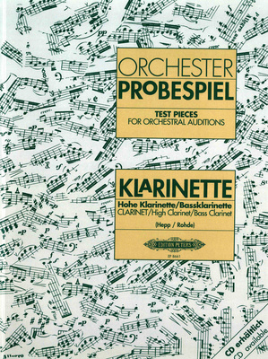 Edition Peters Orchester Probe Klarinette klarneto literatūra