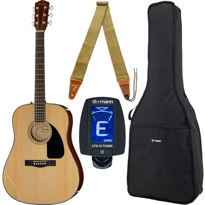 Fender CD-60 NA Bundle dreadnought akustinė gitara